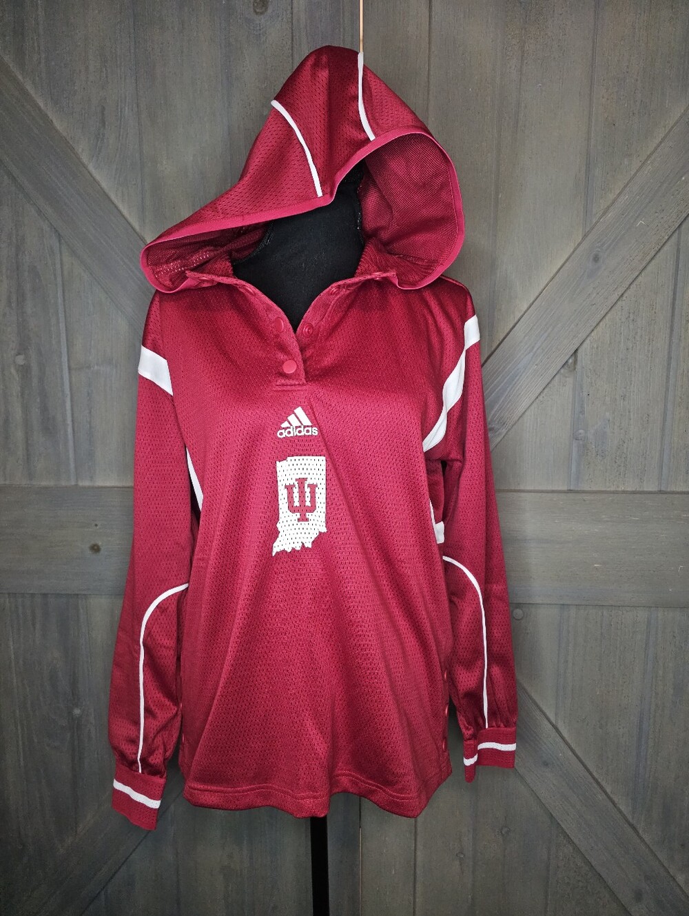 Nwt Indiana Hoosiers Adidas Athletic Hoodie sz Small